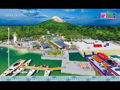 Inician primeras obras del nuevo puerto Gaspar García Laviana en la Isla de Ometepe.