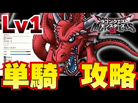 【DQM3】竜神王"単騎Lv1縛り" 竜の神なら、余裕だよね？？