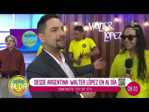 Walter López estrena su nueva canción en Al Día