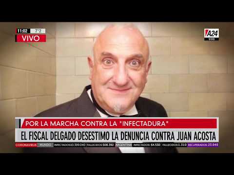 Juan Acosta y la marcha contra la Infectadura