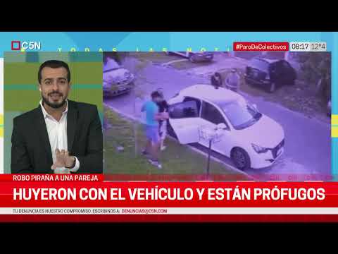 ROBO PIRAÑA en RAMOS MEJIA: LOS DELINCUENTES HUYERON con el AUTO y están PRÓFUGOS