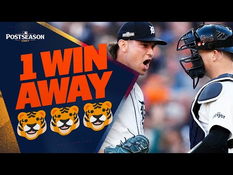 FULL 9TH INNING: Tigers win first Postseason game at home since 2013! (1 win away from ALCS)