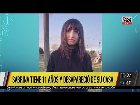 SABRINA TIENE 11 AÑOS Y DESAPARECIÓ EN GARÍN