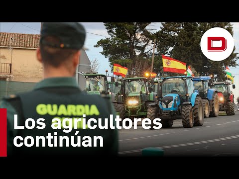 El colapso en la ciudad de Logroño con la llegada de los tractores al centro