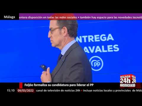 Noticia - Feijóo formaliza su candidatura para liderar el PP