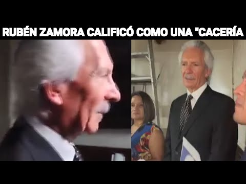 RUBÉN ZAMORA CALIFICÓ COMO UNA CACERÍA, LA PERSECUCIÓN EN SU CONTRA, GUATEMALA.