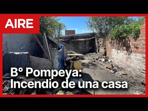 Se incendió una casa y los vecinos temen un derrumbe