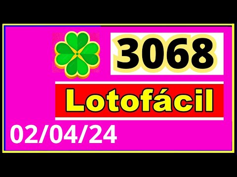 LotoFacil 3068 - Resultado da Lotofacil Concurso 3068