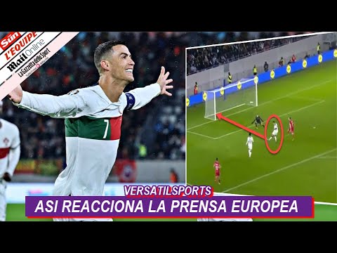 ASI REACCIONA PRENSA EUROPEA a DOBLETE de GOLES de CRISTIANO RONALDO LUXEMBURGO vs PORTUGAL