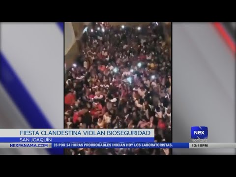 Fiesta clandestina en San Joaquín viola medidas de bioseguridad