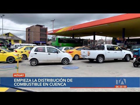 Cuenca cuenta nuevamente con abastecimiento de gasolina