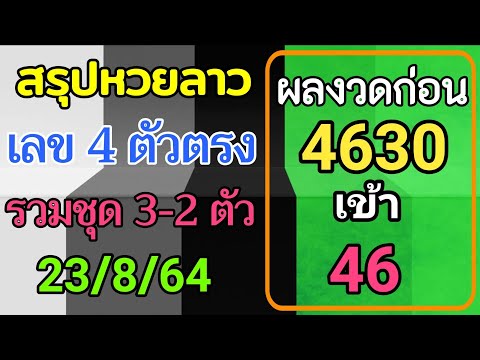 สรุปวิเคราะห์เลขหวยลาว-23/8/25 สรุปวิเคราะห์เลขหวยลาว-23/8/25