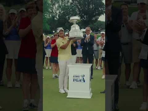 네 번째 샴페인 샤워, 첫번째 메이저 트로피! #lpga #golf #유해란 #우승