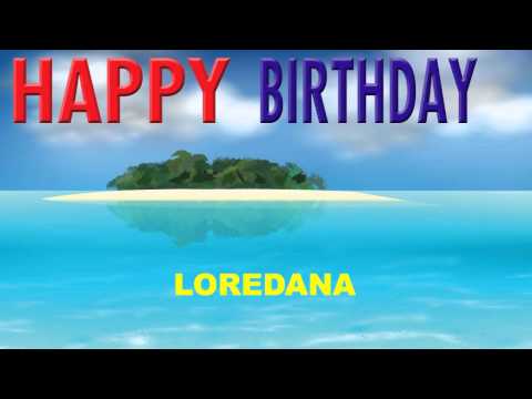 Loredana  Card Tarjeta - Happy Birthday