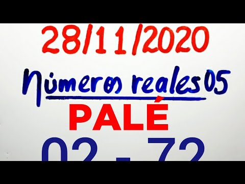 NÚMEROS PARA HOY 28/11/20 DE NOVIEMBRE PARA TODAS LAS LOTERÍAS..! Números reales 05 para hoy..!!