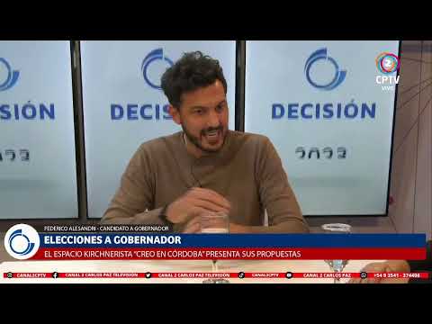 Federico Alesandri, candidato a gobernador por el Creo en Córdoba presentó sus propuestas