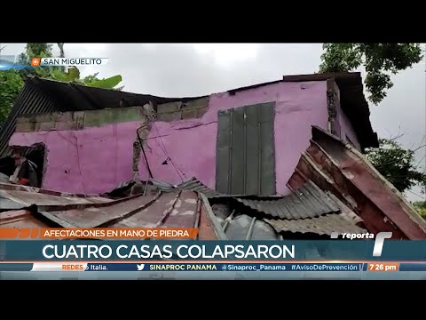 Cuatro familias de Mano de Piedra pierden todo tras colapso de sus residencias