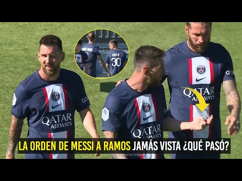 ESTO FUE LO QUE PASÓ ENTRE MESSI Y SERGIO RAMOS ¿QUÉ ORDEN LE DIÓ LEO? SORPRENDIÓ A TODOS