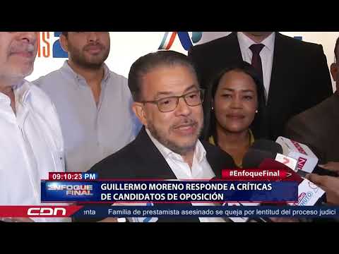 Guillermo Moreno responde a críticas de candidatos de oposición