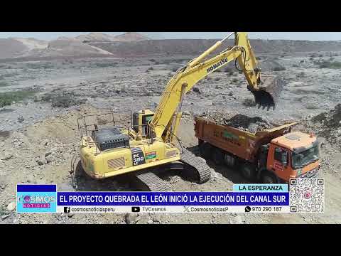 Trujillo: Proyecto Quebrada El León inició la ejecución del canal sur