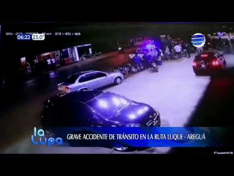 Grave accidente de tránsito en la ruta Luque-Areguá