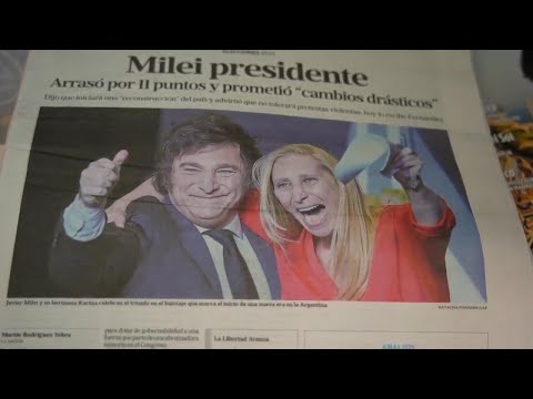 Argentines react as Javier Milei becomes president-elect