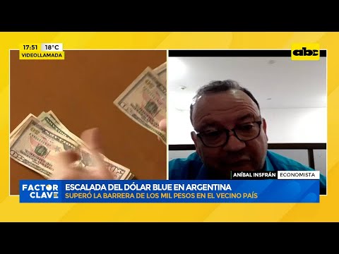 Escalada del dólar blue en Argentina