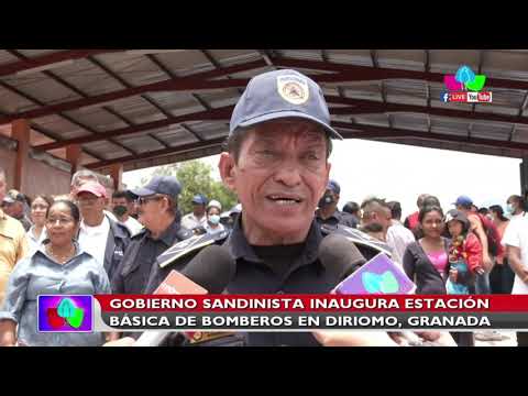 Gobierno del Comandante Daniel Ortega inauguró estación básica de bomberos en Diriomo, Granada