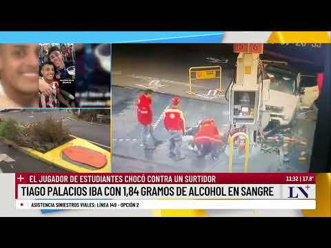 Así fue el choque que protagonizó Tiago Palacios: el futbolista de Estudiantes manejaba alcoholizado