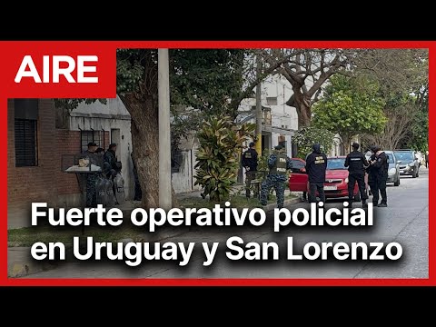 Fuerte operativo en barrio Sur de Santa Fe por un allanamiento de la Policía Bonaerense