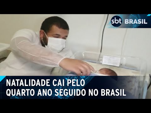 Número de nascimentos no Brasil chega ao menor patamar desde 1977, diz IBGE | SBT Brasil (26/03/24)