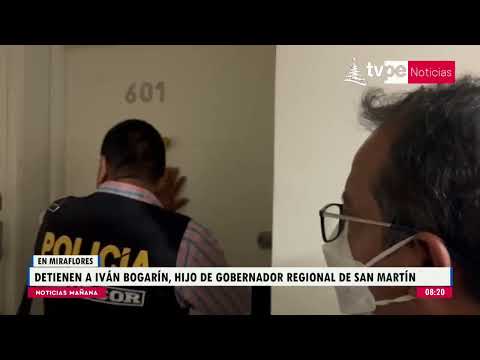 Policía detuvo al hijo de gobernador de la región San Martín