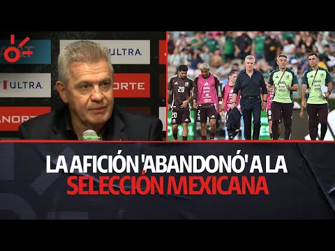 La afición 'abandonó' a la selección mexicana y Javier Aguirre alza la voz