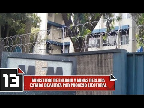 Ministerio de Energía y Minas declara estado de alerta por proceso electoral