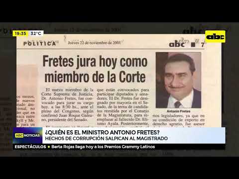 ¿Quién es el ministro Antonio Fretes?