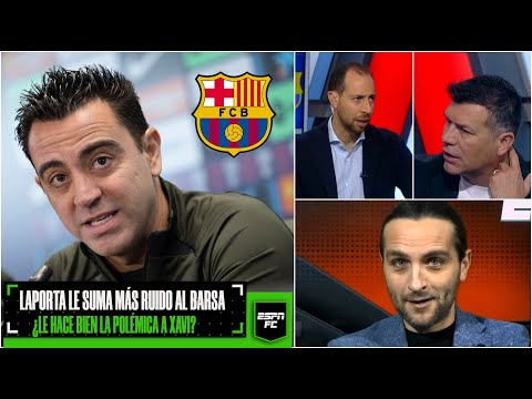 BARCELONA, entre el riesgo que corre Xavi y la opinión de Joan Laporta sobre el arbitraje | ESPN FC