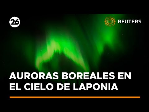 Brillantes auroras boreales iluminan el cielo de Laponia | #Reuters