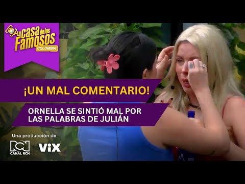 Ornella lloró tras hablar con Julián Trujillo en el Pinky Show en La casa de los famosos Colombia