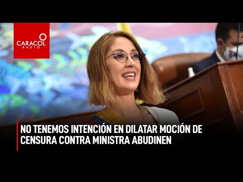 No tenemos intención en dilatar moción de censura contra ministra Abudinen: Jennifer Arias