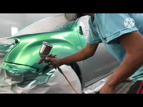 ขั้นตอนงานเปลี่ยนสีของช่างหนุ