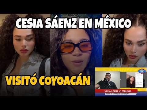 CESIA SAENZ EN MEXICO, INTERPRETO CANCION DE LAURA PAUSINI Y VISITO EL CENTRO DE COYOACAN