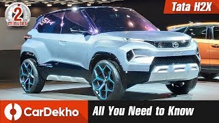 Tata H2X 2020 Micro-SUV | India Reveal, Expected Price, Specs & More! | #In2Mins | CarDekho.com