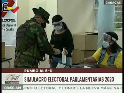 Presidenta del CNE y Comandante Estratégico Operacional FANB participaron en simulacro de votación