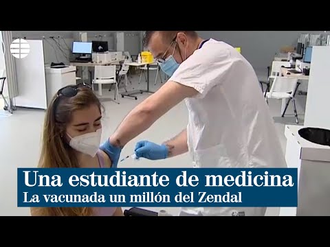 Una estudiante de medicina de 20 años, la vacunada un millón del Zendal