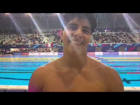 Diego Balbi (Peru) 100M Backstroke Semis Interview | World Junior Championships