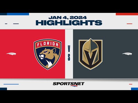 NHL Highlights | Panthers vs. Golden Knights - January 4, 2023