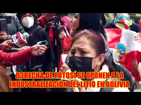 MOVIMIENTOS DE D3RECHA DE POTOSÍ NO PERMITIRAN QUE EL GOBIERNO INDUSTRIALICE EL LITIO..