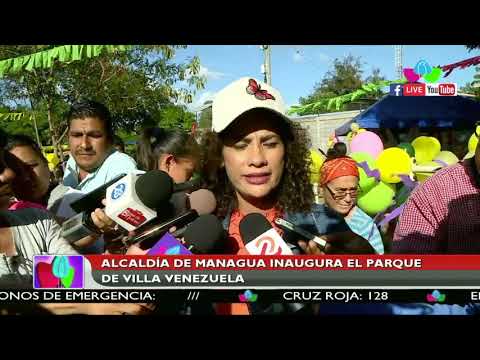 Alcaldía de Managua inaugura el parque de Villa Venezuela
