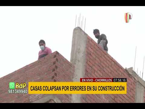 Chorrillos: Tras derrumbe por construcción informal solicitan a vecinos que dejen sus viviendas