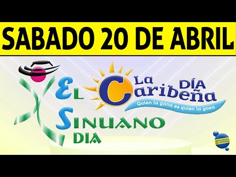 Resultados CARIBEÑA y SINUANO DIA del Sábado 20 de Abril de 2024  CHANCE